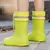 Imagen de Botas de lluvia impermeables de color sólido para niño y niña, zapatos de agua duraderos antideslizantes, cómodos para el día lluvioso, Outdoor, Unisex.
