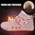 Botas de nieve y lluvia para niños y niñas, zapatillas con punta ancha y aislamiento de invierno, zapatos forrados de piel impermeables para niños y niñas, zapatillas de deporte para exteriores para clima frío. - comprar en línea
