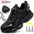 Imagen de Nuevos zapatos de seguridad con botón giratorio para hombre, zapatos de trabajo antiimpacto y antiperforación, calzado deportivo de moda para hombre y seguridad profesional.