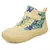 Imagen de Botas de nieve y lluvia para niños y niñas, zapatillas con punta ancha y aislamiento de invierno, zapatos forrados de piel impermeables para niños y niñas, zapatillas de deporte para exteriores para clima frío.
