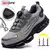 Nuevos zapatos de seguridad con botón giratorio para hombre, zapatos de trabajo antiimpacto y antiperforación, calzado deportivo de moda para hombre y seguridad profesional. - tienda en línea
