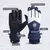 Guantes Unisex de invierno para Snowboard, guantes de esquí de cuero PU, antideslizantes, pantalla táctil, impermeables, de lana, cálidos, para ciclismo y nieve.