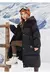 Parka de invierno para niños, chaqueta larga de algodón para adolescentes y niñas, abrigo negro y rojo, traje para la nieve, parka con capucha. - tienda en línea