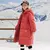 Parka de invierno para niños, chaqueta larga de algodón para adolescentes y niñas, abrigo negro y rojo, traje para la nieve, parka con capucha. - comprar en línea