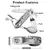 Juego de cubiertos multifuncionales, vajilla plegable portátil para acampar, cuchillo de acero inoxidable, tenedor, cuchara, abrelatas, equipo para exteriores. en internet