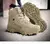 Botas de combate para el desierto para hombre, zapatos de senderismo de cuero para actividades al aire libre, botas para trabajo de caza, botines. - tienda en línea