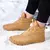 Nuevas botas de invierno para padres e hijos, botas de nieve para hombes y mujeres, zapatillas de deporte informales de piel cálida, antideslizantes para exteriores, botines para niños y niñas.