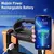 Linterna LED recargable Solar de alta potencia, luz portátil multifuncional con luz lateral, linterna impermeable para acampar y pescar. - tienda en línea