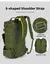 Mochila de pesca táctica, bolsa para aparejos con soportes para caña, almacenamiento de equipo de pescado, Molle, Camping, senderismo, bolsa multifuncional al aire libre. - comprar en línea