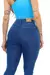 Jeans jeans skinny de mulher, calça azul claro levanta bumbum