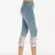 Jeans jeans de renda elástico para mulheres, calças com comprimento de bezerro - loja online
