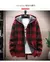 Novo inverno xadrez camisola com capuz cardigan casaco frio lã com zíper jaque - Achei Ofertas