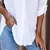 Blusa de manga comprida com decote em v feminina, camisa oversize, monocromátic - Achei Ofertas
