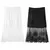 Renda meia saia de elasticidade extensor cintura elástico a linha oco petticoat - Achei Ofertas