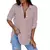 Blusa de manga comprida com decote em v feminina, camisa oversize, monocromátic na internet
