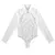 Camisa corporal feminina escritório senhora uniformes de trabalho blusas branca - Achei Ofertas