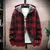Novo inverno xadrez camisola com capuz cardigan casaco frio lã com zíper jaque - comprar online