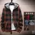 Novo inverno xadrez camisola com capuz cardigan casaco frio lã com zíper jaque