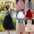 Saia midi de tule com 7 camadas para meninas, saia tutu fashion feminina, vestid