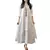 Anself primavera moda feminina casual vestido solto cor sólida manga longa vest - comprar online