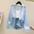 Camisas transparentes e finas à prova de sol para mulher, streetwear retrô, férias casuais, praia com todas as partidas, moda jovem, verão - loja online