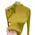 Imagem do Camiseta cetim macio outono primavera blusa elegante feminina malha meia gola al