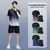 Roupas de fitness masculinas de seda gelo conjunto de roupas esportivas de secag