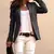 Imagem do Blazer longo slim fit feminino, jaqueta elegante de trabalho, casaco casual, out