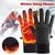 Luvas impermeáveis Full Fingers Fleece, preto, quente, tela de toque, esportes - comprar online