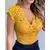 Sexy decote em v profundo sem mangas blusa de renda camisas verão moda feminina