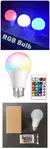 16 núcleos rgb lâmpada led multicolorida e27 220v iluminação doméstica regu - comprar online