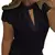 Mulher blusa 2023 com decote em v renda camisa casual sólida solta camisas de m - Achei Ofertas