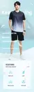 Roupas de fitness masculinas de seda gelo conjunto de roupas esportivas de secag - Achei Ofertas