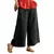 Imagem do Nona calça coreana de perna larga feminina, calça simples solta até o tornoze