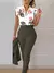 Imagem do Conjunto de agasalho estampado floral feminino, top de manga plissada, calça co