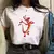 Casual disney cartoon mulan impressão gráfica das mulheres camiseta 90s blusas