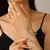 Kmvxo 2025 punk cobra pulseiras anel conjunto para mulheres cobra abertura mangu - loja online