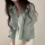 Camisa da moda coreana para mulheres, blusa anti-UV, streetwear simples, camisa