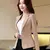 Mulheres cor sólida formal fino blazers mangas compridas streetwear primavera o - loja online