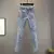 Primavera outono streetwear feminino calças lápis 5xl vintage azul fino diaman