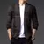 2025 moda masculina de malha cardigan jaqueta estilo coreano listrado fino ajust