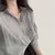 Camisa da moda coreana para mulheres, blusa anti-UV, streetwear simples, camisa - Achei Ofertas
