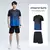 Roupas de fitness masculinas de seda gelo conjunto de roupas esportivas de secag na internet