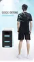 Roupas de fitness masculinas de seda gelo conjunto de roupas esportivas de secag - Achei Ofertas