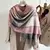 2023 quente xadrez cashmere xale poncho cachecol de inverno luxo impressão cobe - loja online