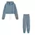 Outono/inverno moda manga longa casual conjunto de duas peças conjuntos de calças estilo doce na internet