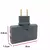 Plugue UE 3 em 1 180 ° Adaptador de soquete rotativo conversor de plugue de exp