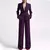 Ternos formais femininos escritório fino ajuste senhoras 2 pçs blazer + calças conjunto blazer senhora negócios trabalho wear vestido de festa calças com bolso na internet