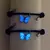 2 peças pingente de borboleta luminosa pulseiras para mulheres homens brilham n na internet