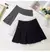 Cinza de cintura alta mini vestido para mulher magro versátil anti-exposição - comprar online